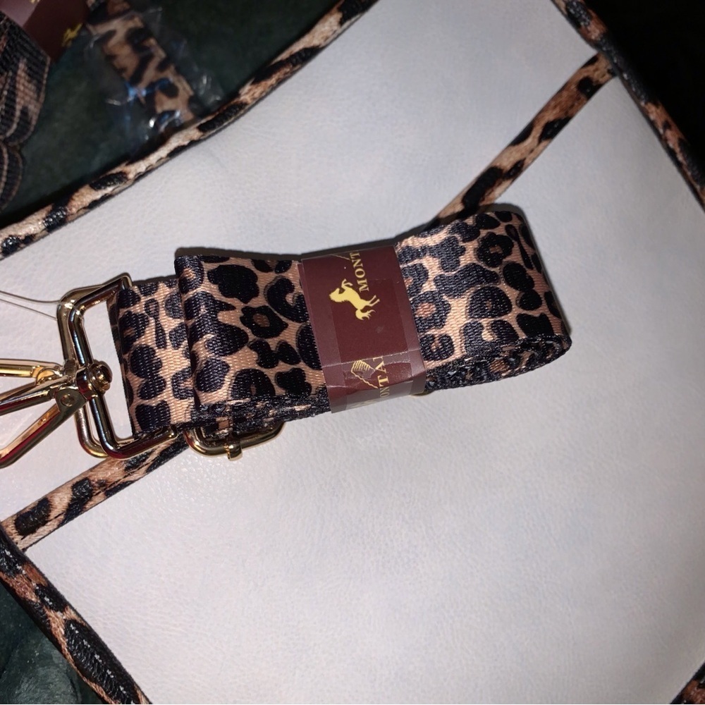 Montana West bucket bag leopard trim/straps - Picture 6 of 6